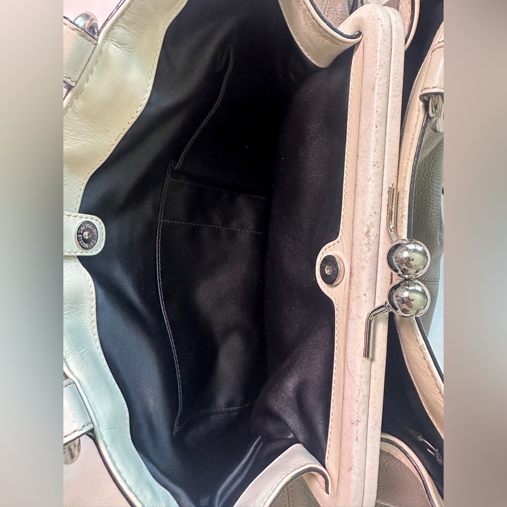 Coach Laura Spectator Tote All Leather Pebble Grain Handbag - Picture 9 of 15